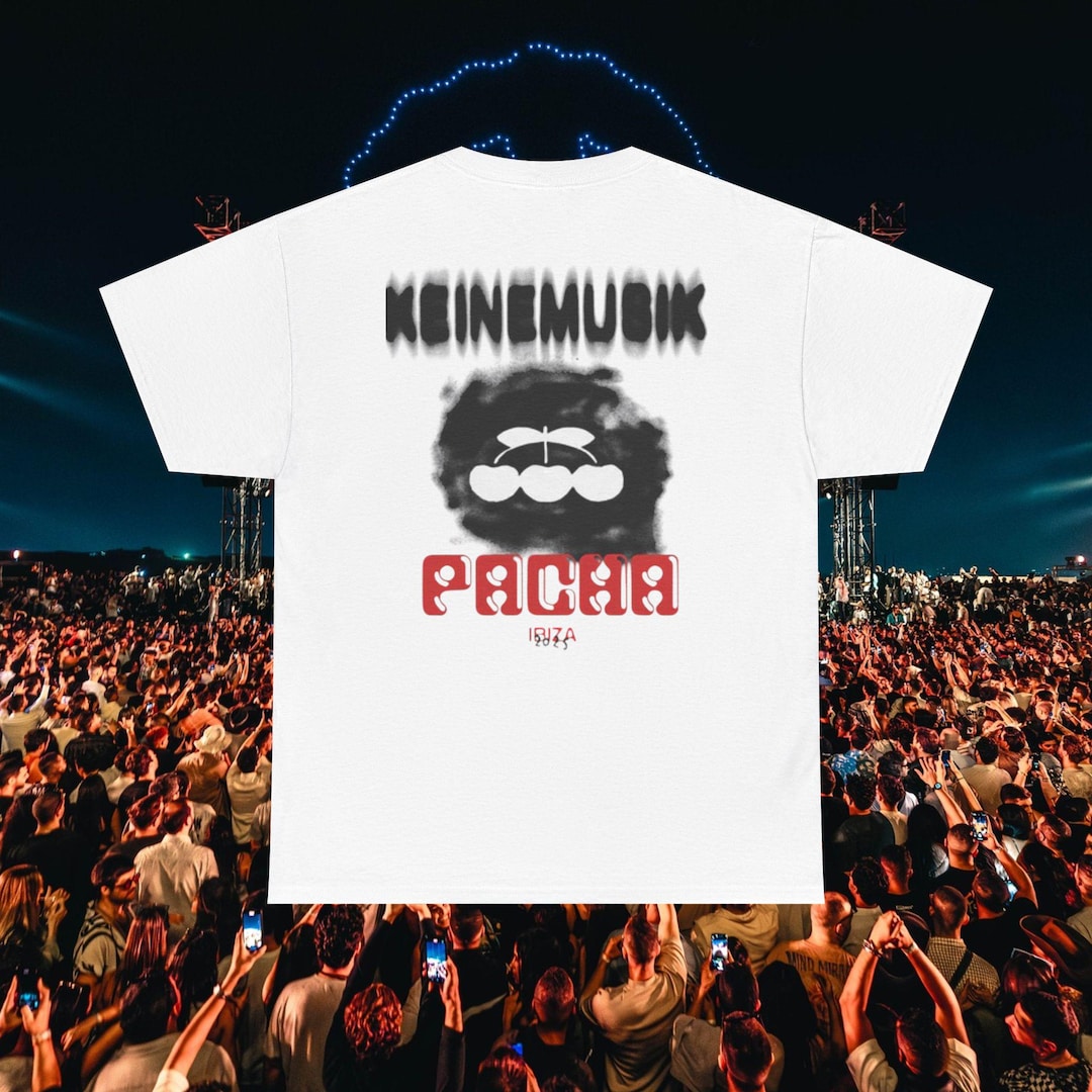 Keinemusik X Pacha Blurry Cloud Cherry Tee 2025 Heavy Cotton T