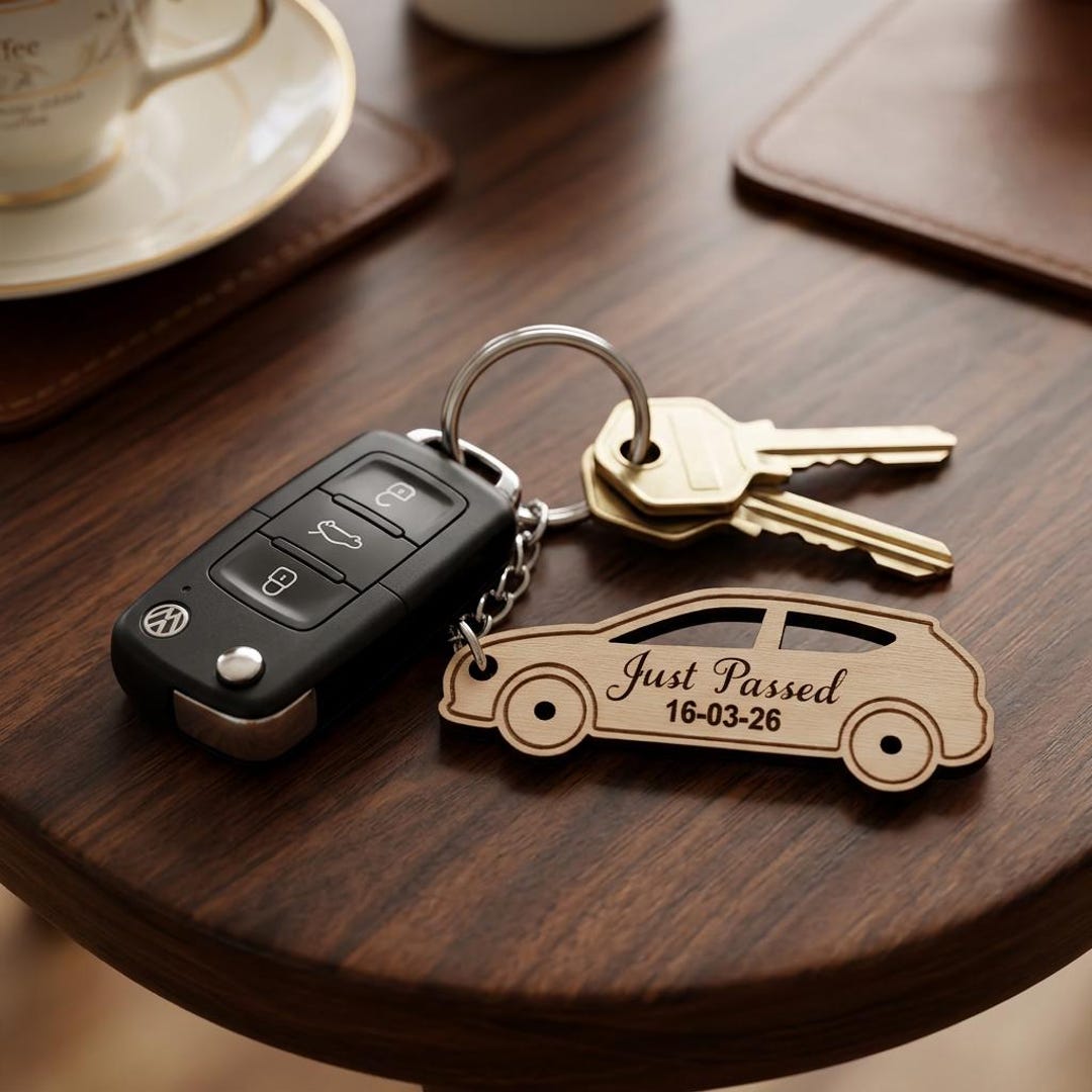 Personalised Just Passed Keyring | New Driver Gift | Passed Driving ...
