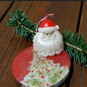 Christmas Santa Candle