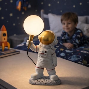Astronautenlamp, ruimtekamerdecor, led-nachtlampje, moderne verlichting