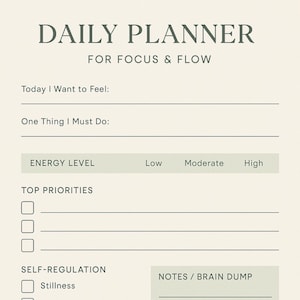 Daily Planner for Neurodivergence