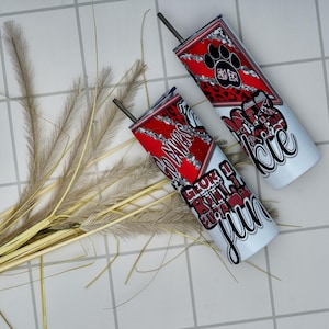 Georgia bulldogs tumbler wrap 20oz Skinny Straight Sublimation Tumbler Png,