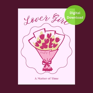 Laufey “Lover Girl” Digital Poster | Aesthetic Digital Music Wall Art | Instant Download