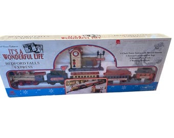 Es ist ein wunderbares Leben Bedford Falls Express Train Set Nr. 179 Tested Works EUC