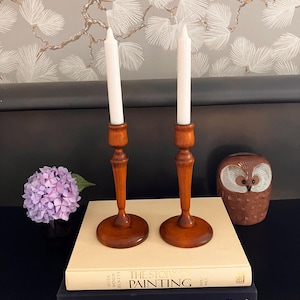 Vintage Wooden Candleholders