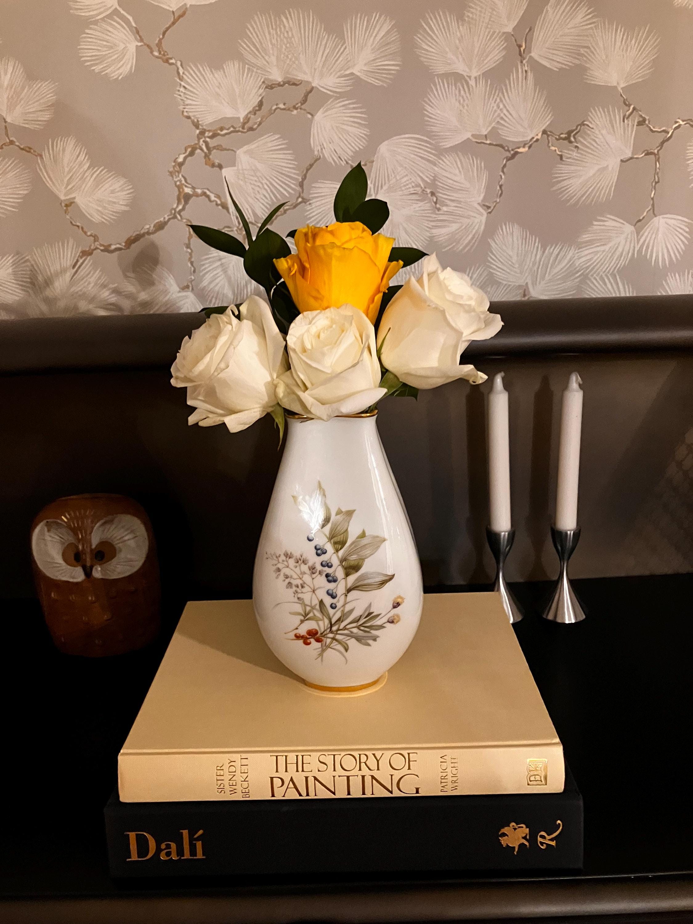 Vintage K&A Krautheim 8” Vase, Meadow Flowers - Etsy