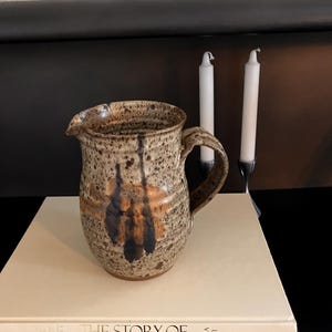Handmade pitcher, studio pottery