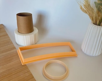 Ceramic Mug Clay Cutter & Base Mold Set: Pottery Slab Building Tool - 36