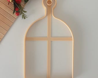Cortador de arcilla para tabla de quesos – Molde rústico de cerámica (29,5 cm)
