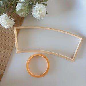 Ceramic Tumbler Clay Cutter & Base Mold Set: Pottery Handbuilding Template - 37