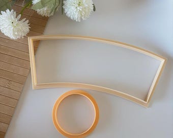 Ceramic Tumbler Clay Cutter & Base Mold Set: Pottery Handbuilding Template - 37
