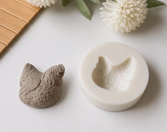 Moule en silicone pour poulet Mouldix - Outil de moulage de poulet réaliste pour tasses et mugs