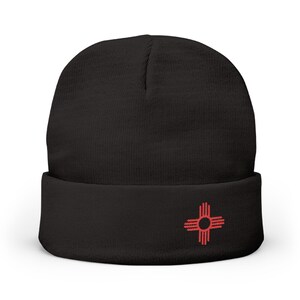 Zia Embroidered Knit Beanie | Cozy Winter Hat, Gifts for Him/Her, Casual Fashion, Outdoor Adventures, Holiday Wear