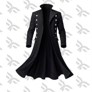 Men Steampunk Pirate Trench Coat Handmade Gothic Overcoat Pirate Coat Captain Costume Captain Sails Coat Gift For Boys