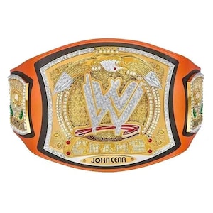 WWE John Cena “Signature Series” Spinner Title | Championship Replica Belt  – Premium Belt for Fans & Collectors | Gift for you