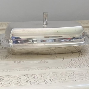 Vintage Silver Plated Butter Dish