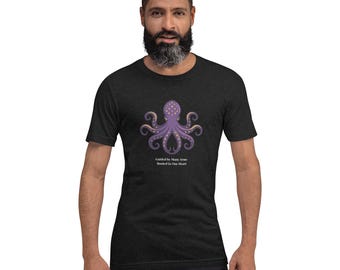 Octopus Setup Spot™ T-Shirt Unisex t-shirt (Guided by many arms rooted in one heart)