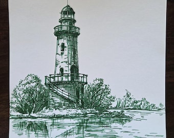 Phare dans la nature