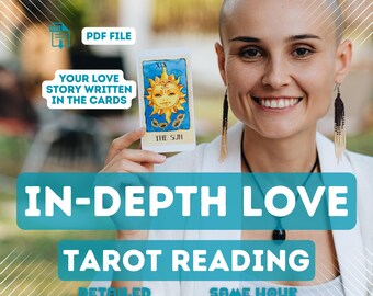 In-Depth Love Tarot Reading, PDF File, Same Hour, Relationship Tarot Guidance, Psychic Love Reading, Twin Flame Tarot Reading, Fast Tarot