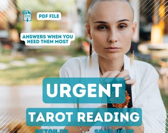 Dringende tarotlezing, pdf-bestand, lezing op hetzelfde uur, snelle paranormale inzichten, onmiddellijke begeleiding, gedetailleerde tarotlezing, toekomstige tarot