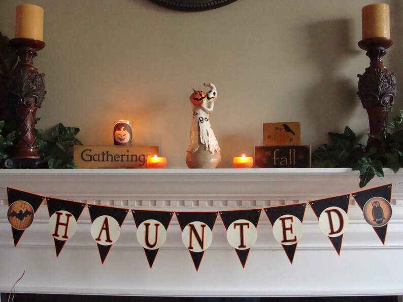 Halloween Banner HAUNTED 8 image 1