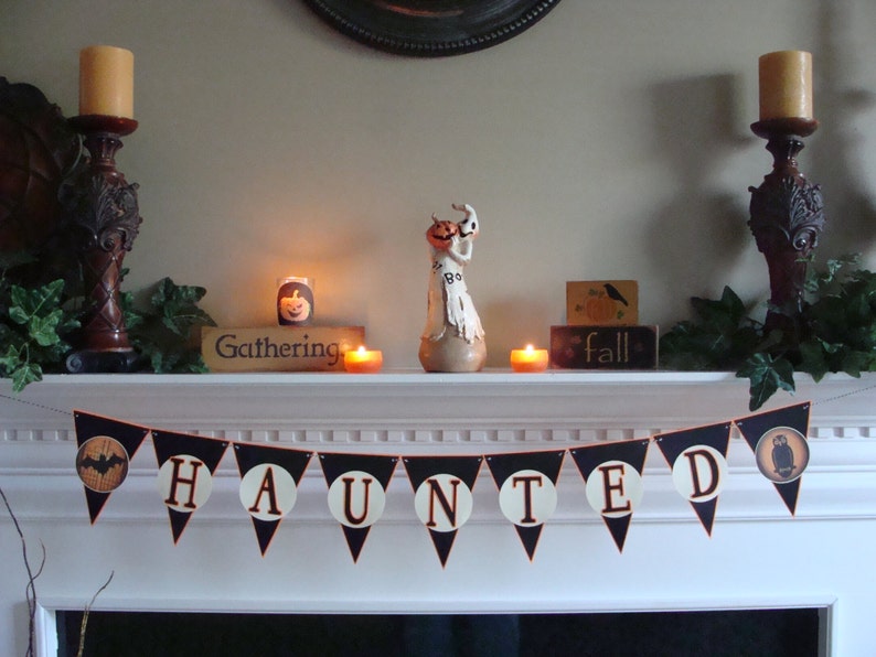 Halloween Banner HAUNTED 8 image 5