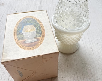 Portavelas de perfume Avon Patio de los años 70 - Lámpara de hadas con caja original