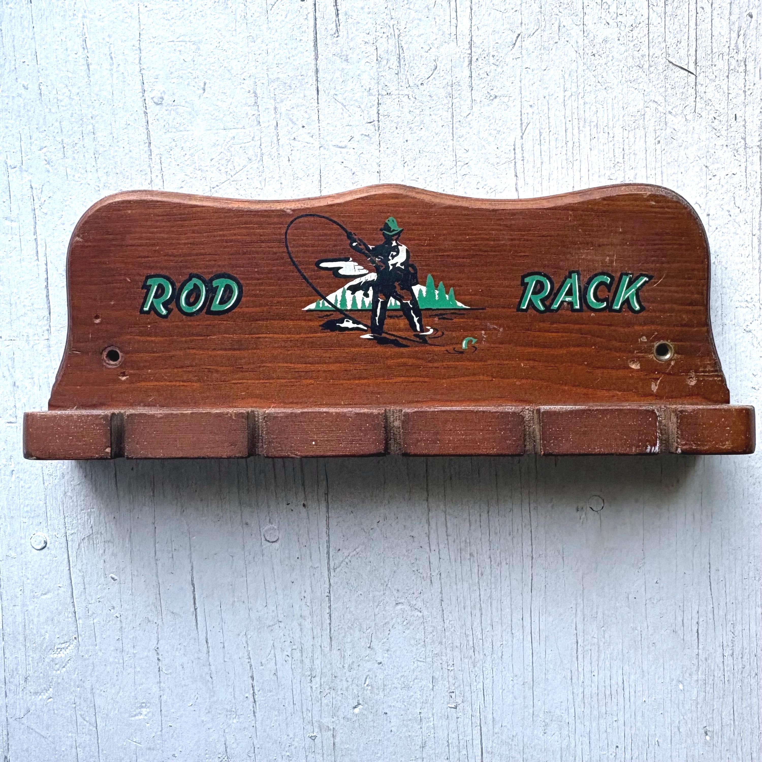 Vintage Fishing Rod Rack - Etsy