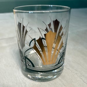 Set of 4 Vintage Art Deco Styled Double Old Fashioned/Lowball Glasses
