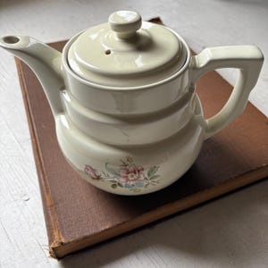 Vintage Drip-O-Lator keramisk kaffe-/tekanna från The Enterprise Aluminum Co.