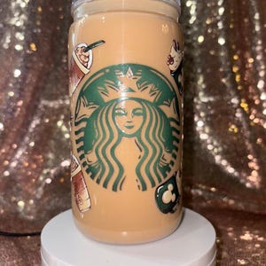 Disney Starbucks Cup – Iced Coffee Tumbler | Mickey-Inspired Drinks | Cute Fall Aesthetic | Reusable Plastic Cup