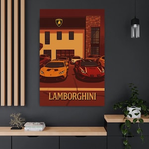 Lamborghini Poster, Car Enthusiast Art Print, Matte Vertical Wall Art, Sophisticated Home Decor, Automotive Gift, Lamborghini, Sports Car