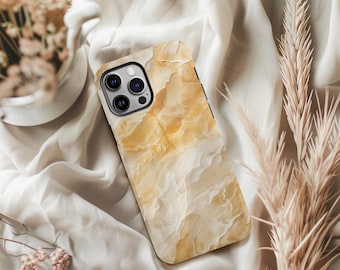 Elegant Marble Phone Case: Tough Protection, Modern Tech Accessory