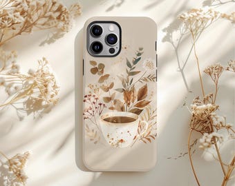 ボヘミアンフローラルスマホケース：環境に優しいiPhone＆Samsungカバー