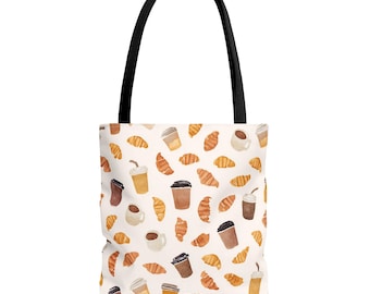 Borsa per caffè e croissant: borsa per la spesa riutilizzabile ed ecologica