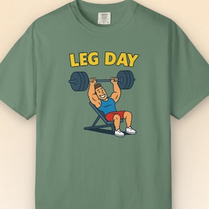 Funny Leg Day Gym Shirt, Workout T-Shirt, Fitness Humor Tee, Bench Press Meme Shirt, Gym Lover Gift, Unisex Muscle Shirt, Weightlifting Top