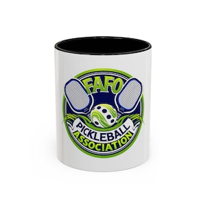 FAFO Pickleball Association Mug - Fun Coffee Mug for Pickleball Lovers, Sports Fan Gift, Team Mug, Unique Drinkware