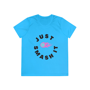 Ladies Pickleball Sports Tee - Just Smash It, Workout Shirt, Athletic Top, Gym Wear, Activewear, Gift for Fitness Enthusiasts
