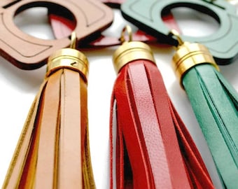 Leather Keyring | Leather tassel keyring | Bag charm| Leather bag charm | Gifts for Photographers | Camera-shaped keyring
