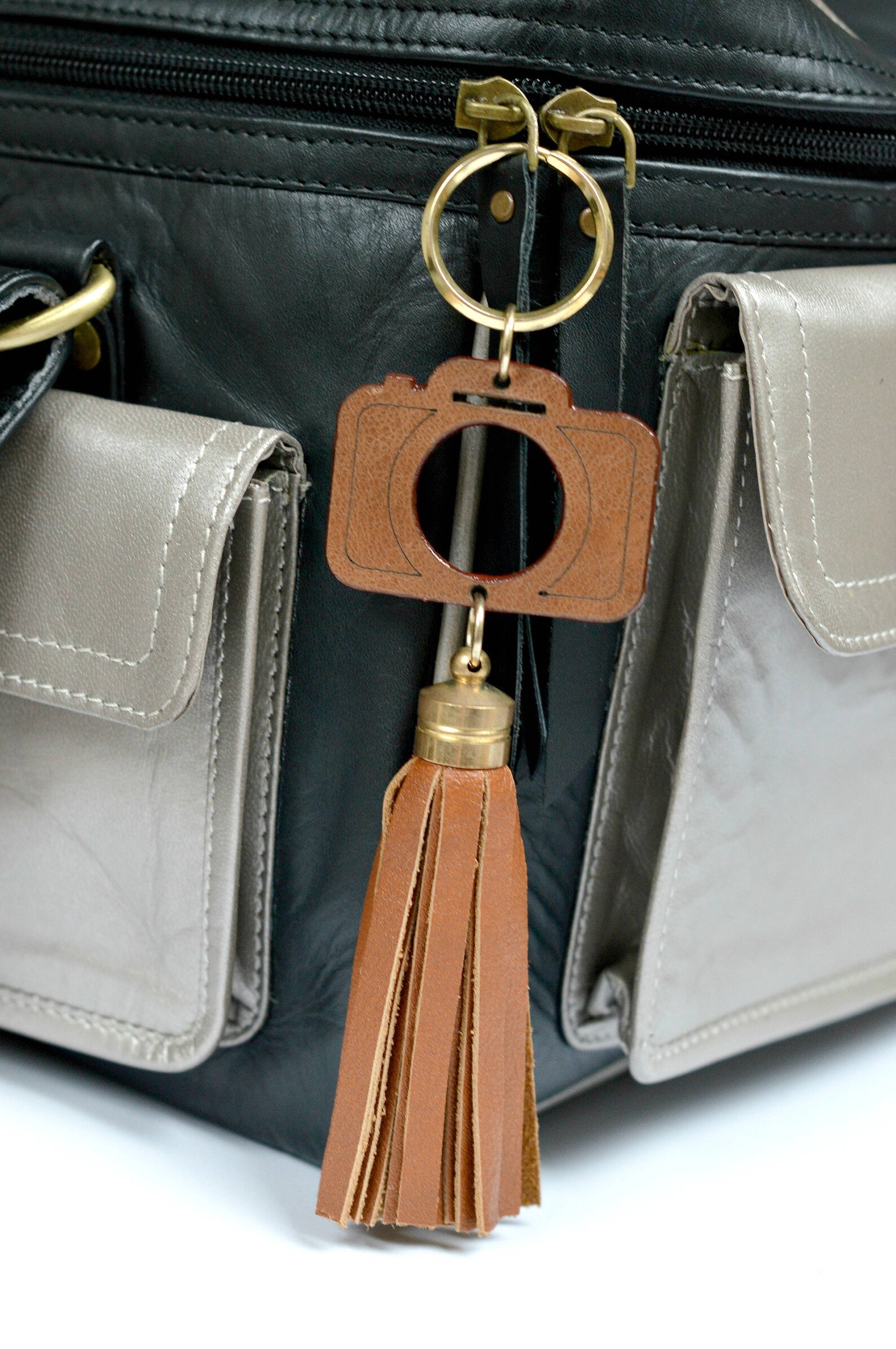 Leather Keyring Leather Tassel Keyring Bag Charm Leather Etsy UK