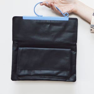 Leather Clutch Bag Gifts for Women Evening Bag Black Leather Bag Black Leather Clutch Clutch Purse Evening Clutch image 4