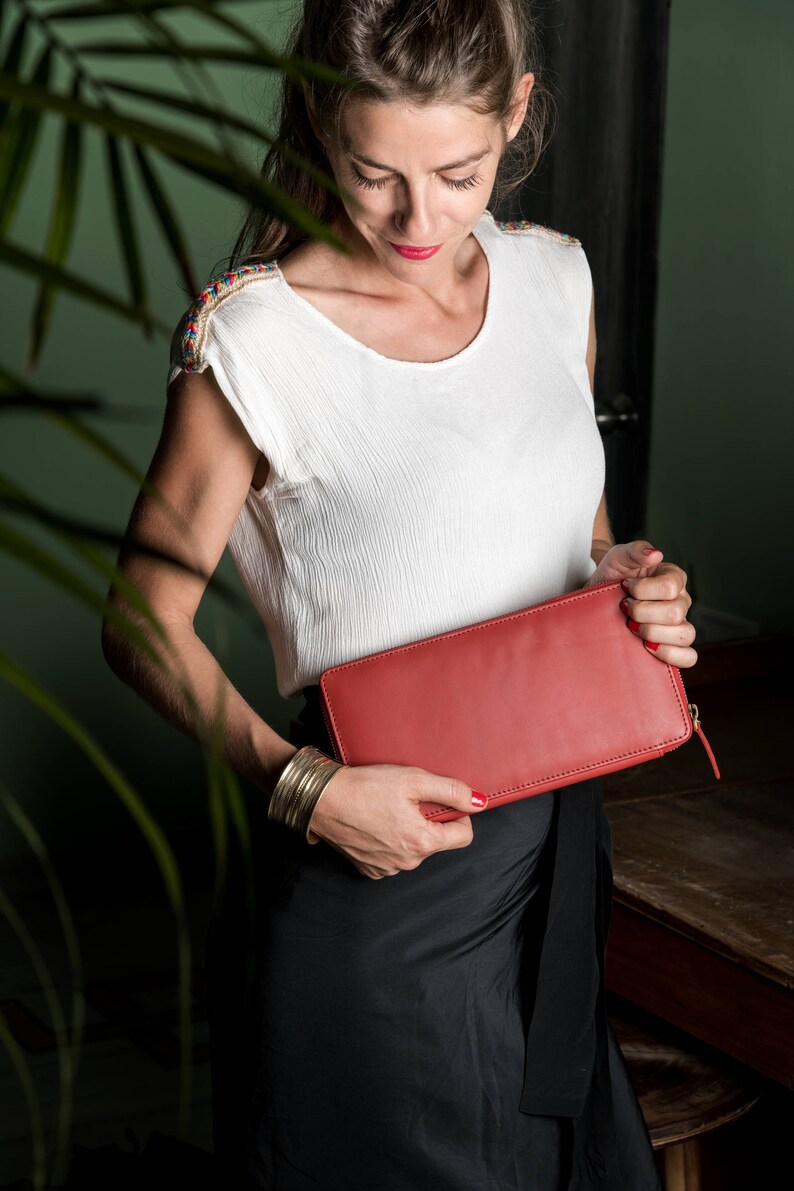 Passport Wallet Travel Wallet Organizer Clutch Wallet Etsy