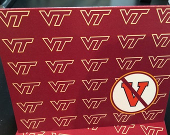 Virginia Tech vs UVA note cards