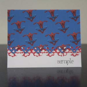 Spiderman Note Cards - Handcrafted and Personalized