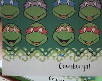 Cowabunga Note Cards - Handcrafted and Personalized