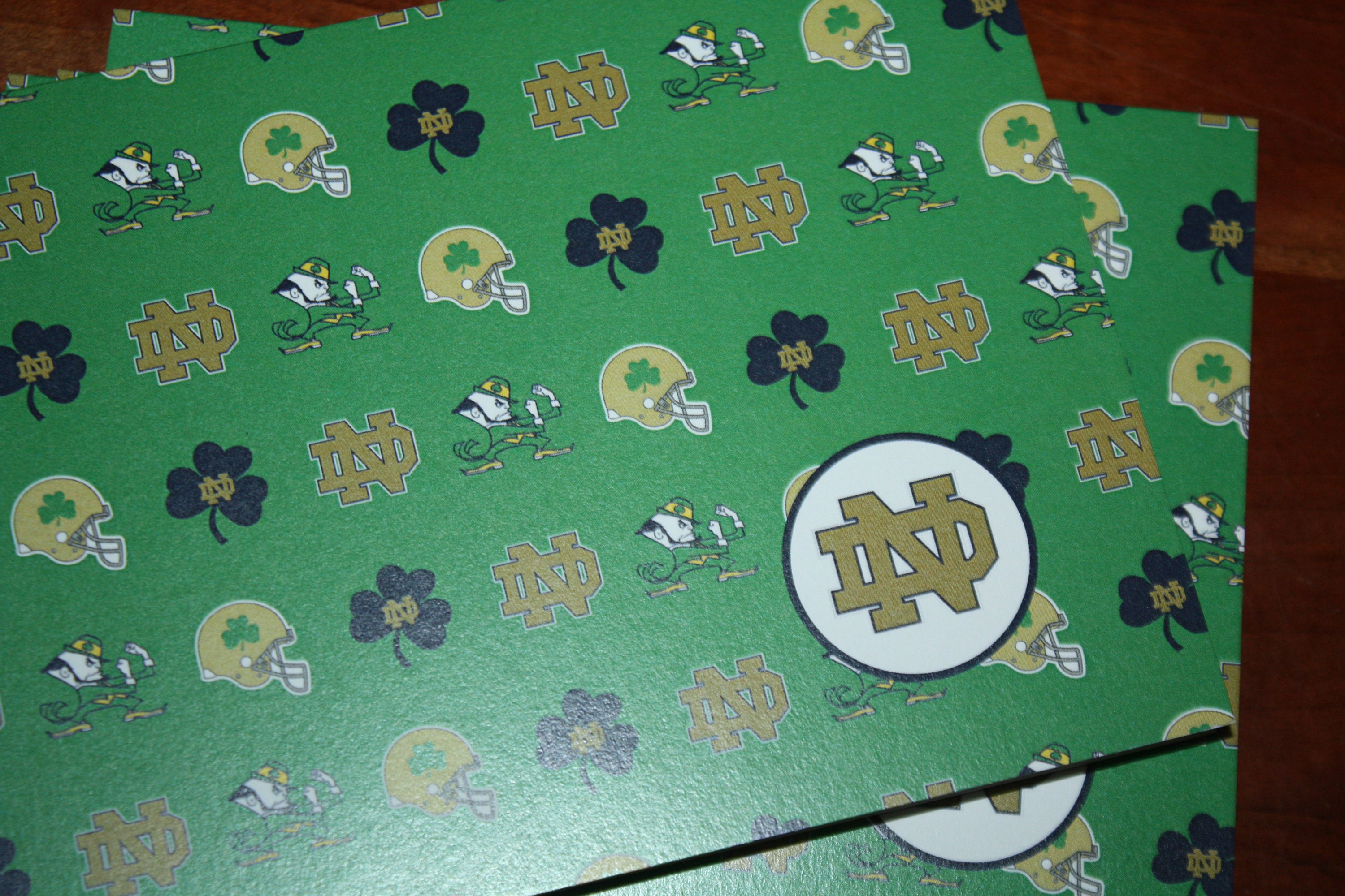 Irish Note Card Notre Dame - Fighting Irish - Note Cards - Etsy