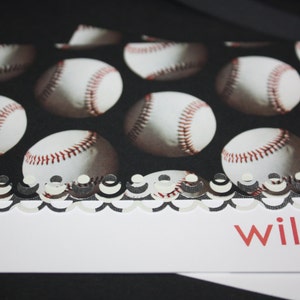 Personalized Baseball themed Note Cards image 4