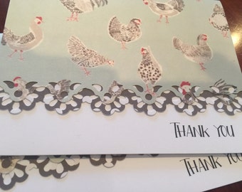 Chicken/Rooster Note Cards - Personalization may be added