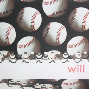 Personalized Baseball themed Note Cards image 2