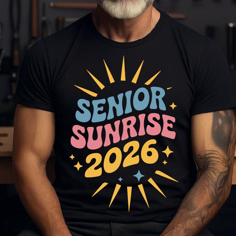 Sunrise Senior 2026 PNG SVG, Senior png, Retro Senior klass 2026, examenspresent 2026, Senior är 2026, Senior examenspresent bild 6